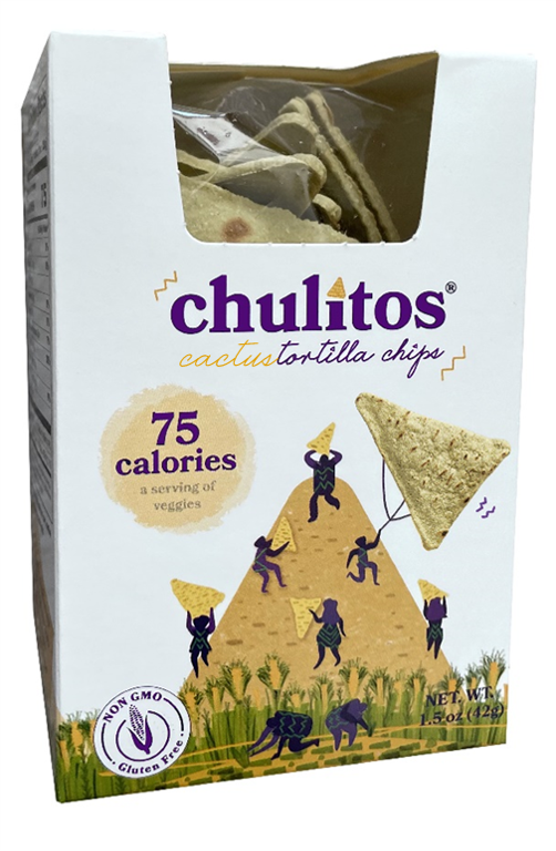 Chulitos Cactus Tortilla Chips Hint of Lime snack Size (40 pack)